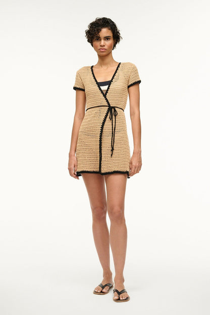 STAUD Swimwear Spritz Coverup Dress Natural