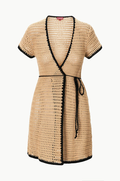 STAUD Swimwear Spritz Coverup Dress Natural