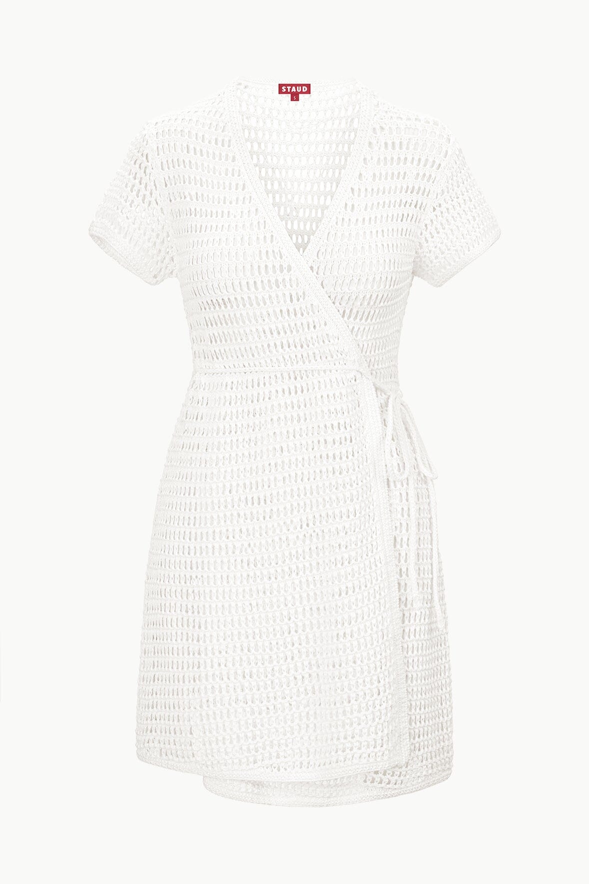STAUD Swimwear Spritz Dress Ivory