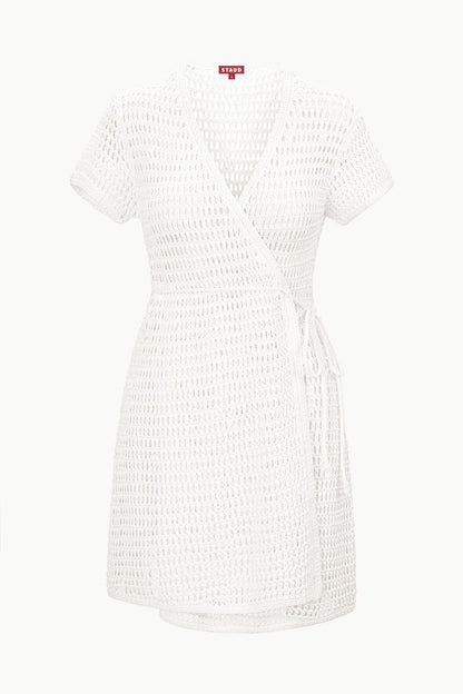 STAUD Swimwear Spritz Dress Ivory
