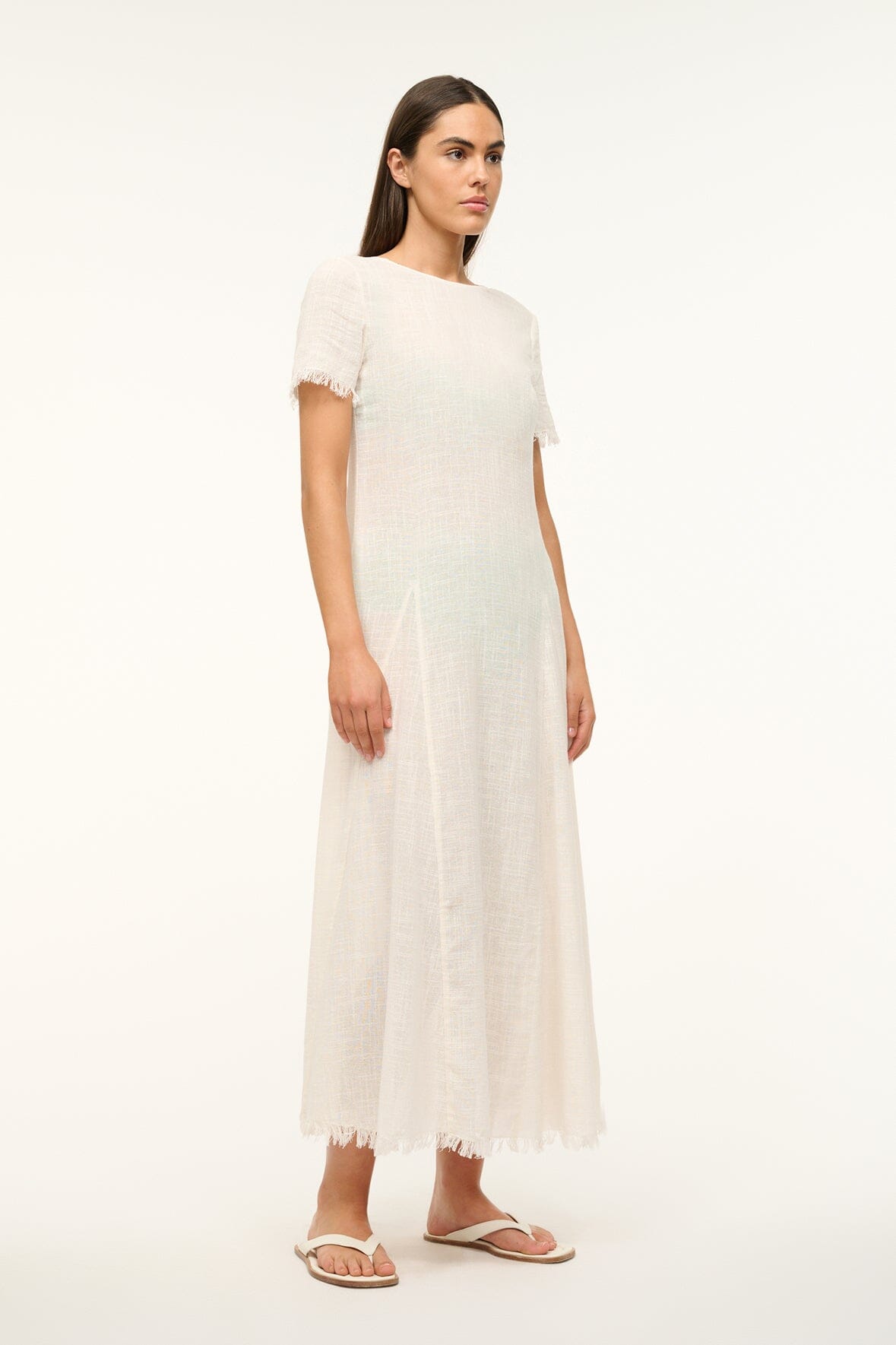 STAUD Swimwear Le Havre Dress Buttercream