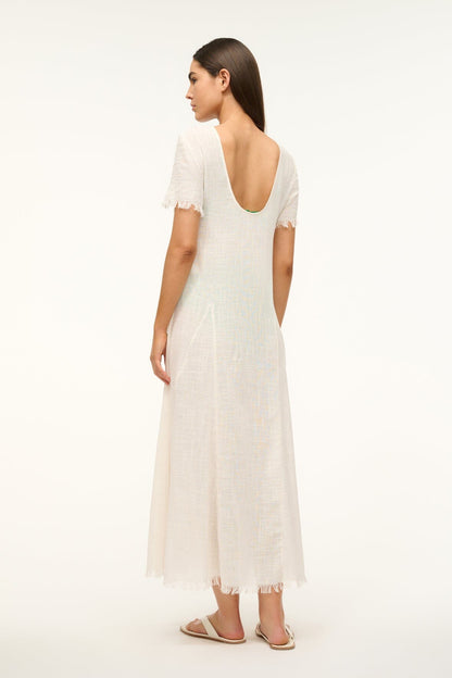 STAUD Swimwear Le Havre Dress Buttercream