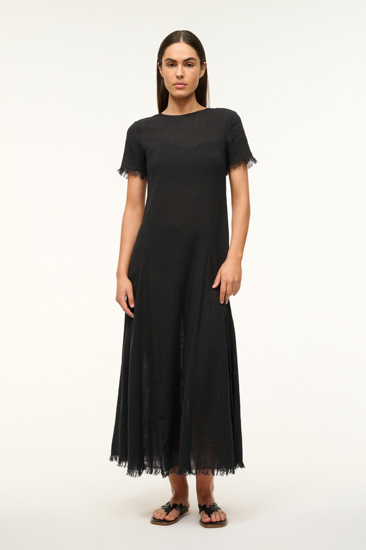 STAUD Swimwear Le Havre Dress Black