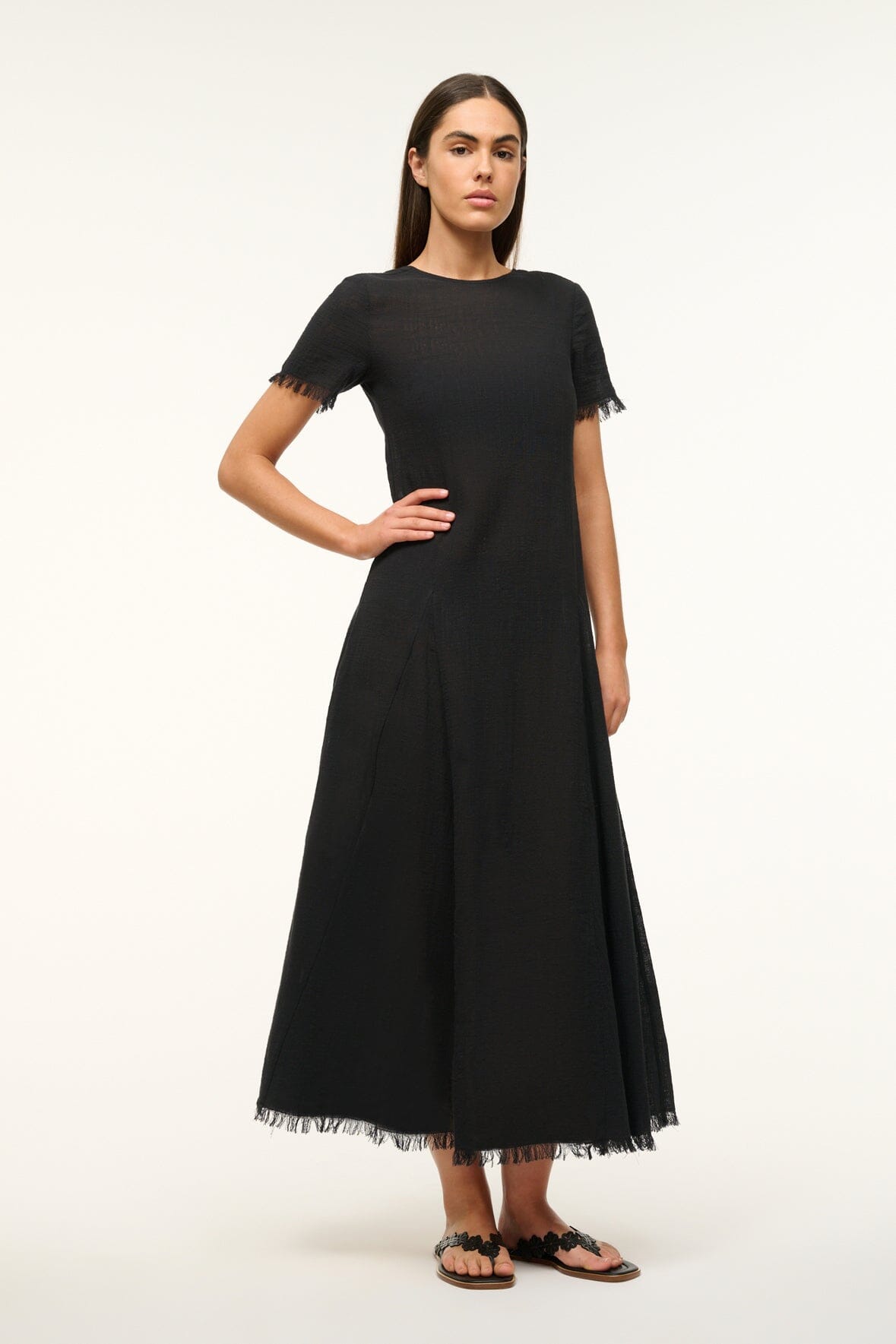 STAUD Swimwear Le Havre Dress Black