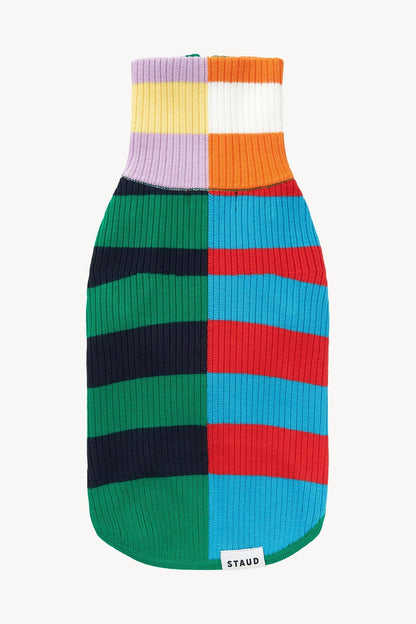 STAUD Pet Pet Hampton Sweater - Cabana Stripe Multi