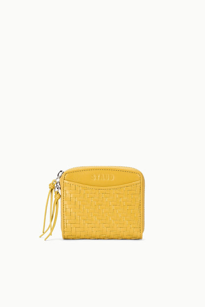 STAUD Accessories Mae Hand-Woven Wallet Goldenrod