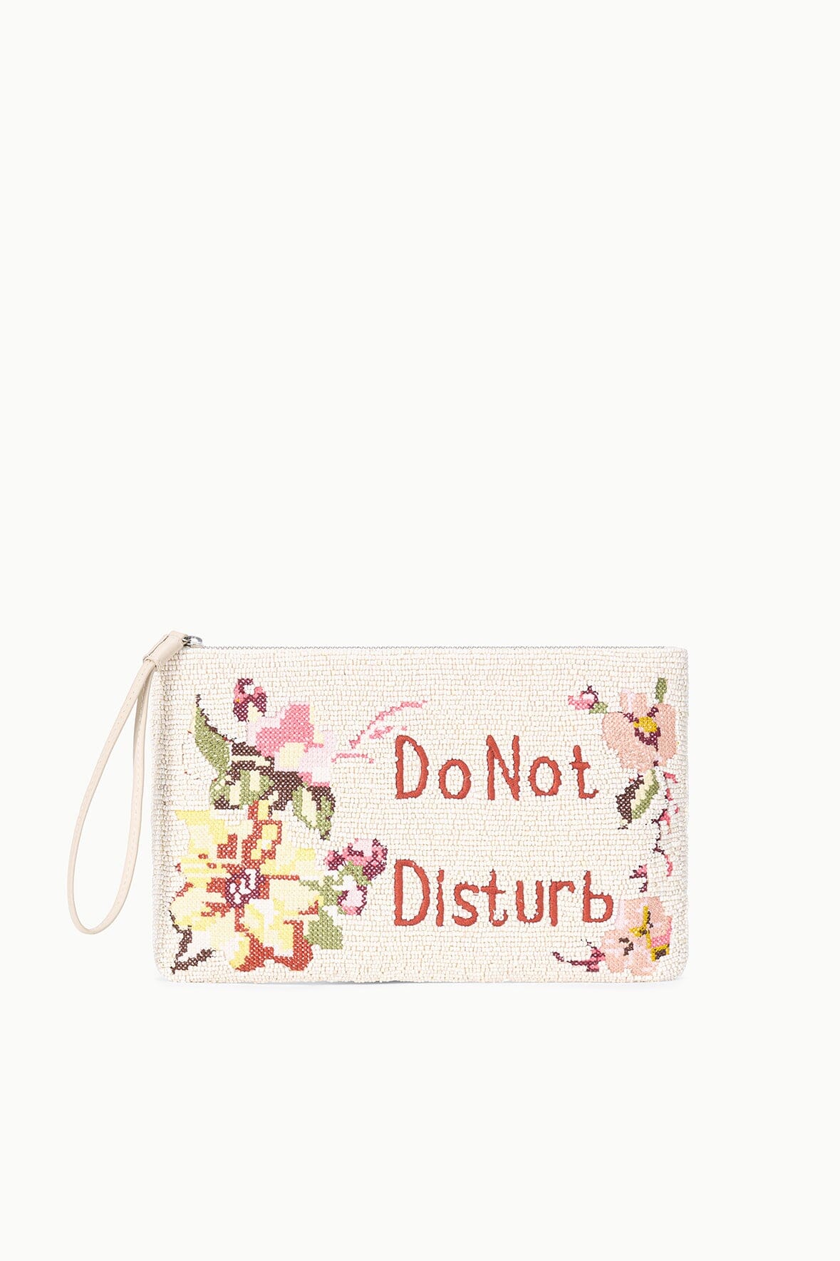 STAUD Accessories|Handbags Tommy Beaded Large Pouch Do Not Disturb
