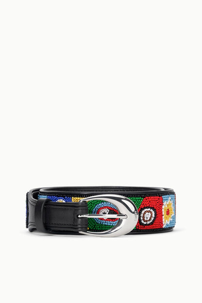 STAUD Accessories Moon Buckle Belt Beaded Millefiore