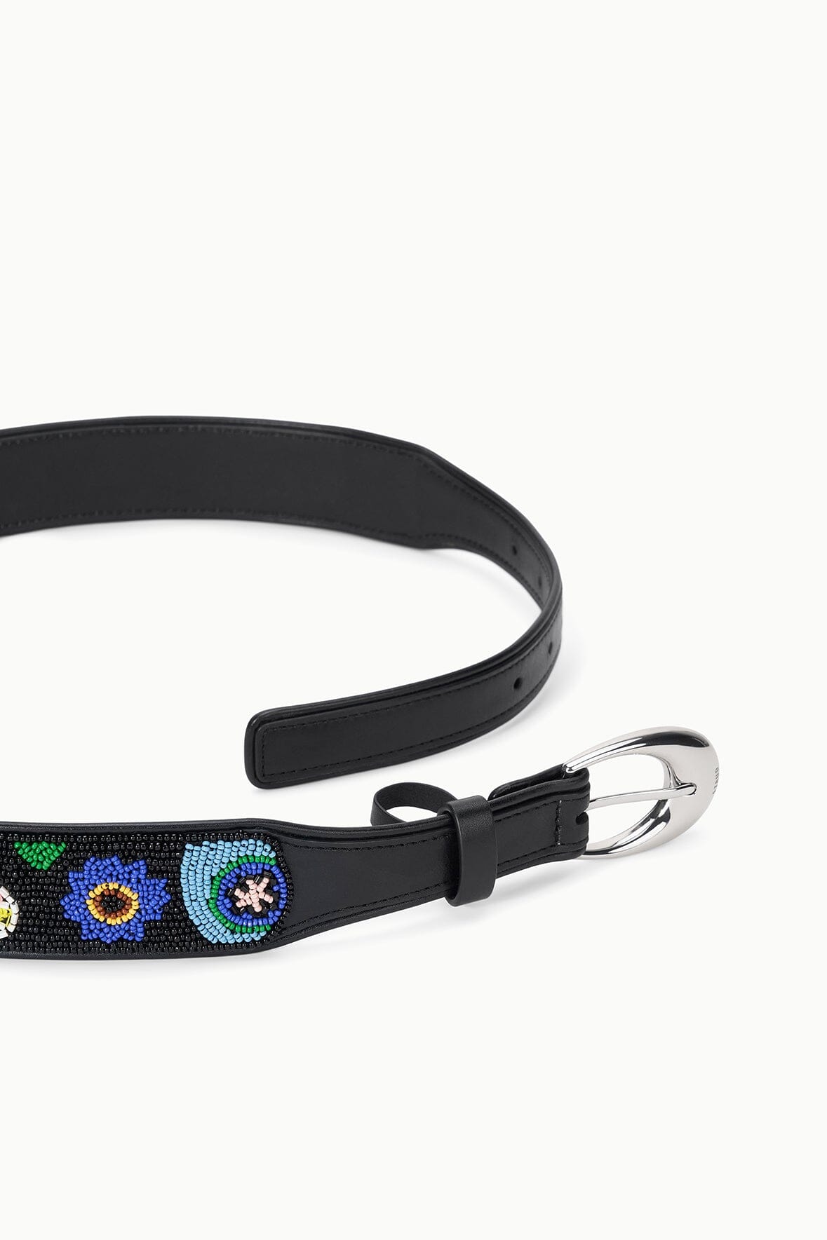 STAUD Accessories Moon Buckle Belt Beaded Millefiore