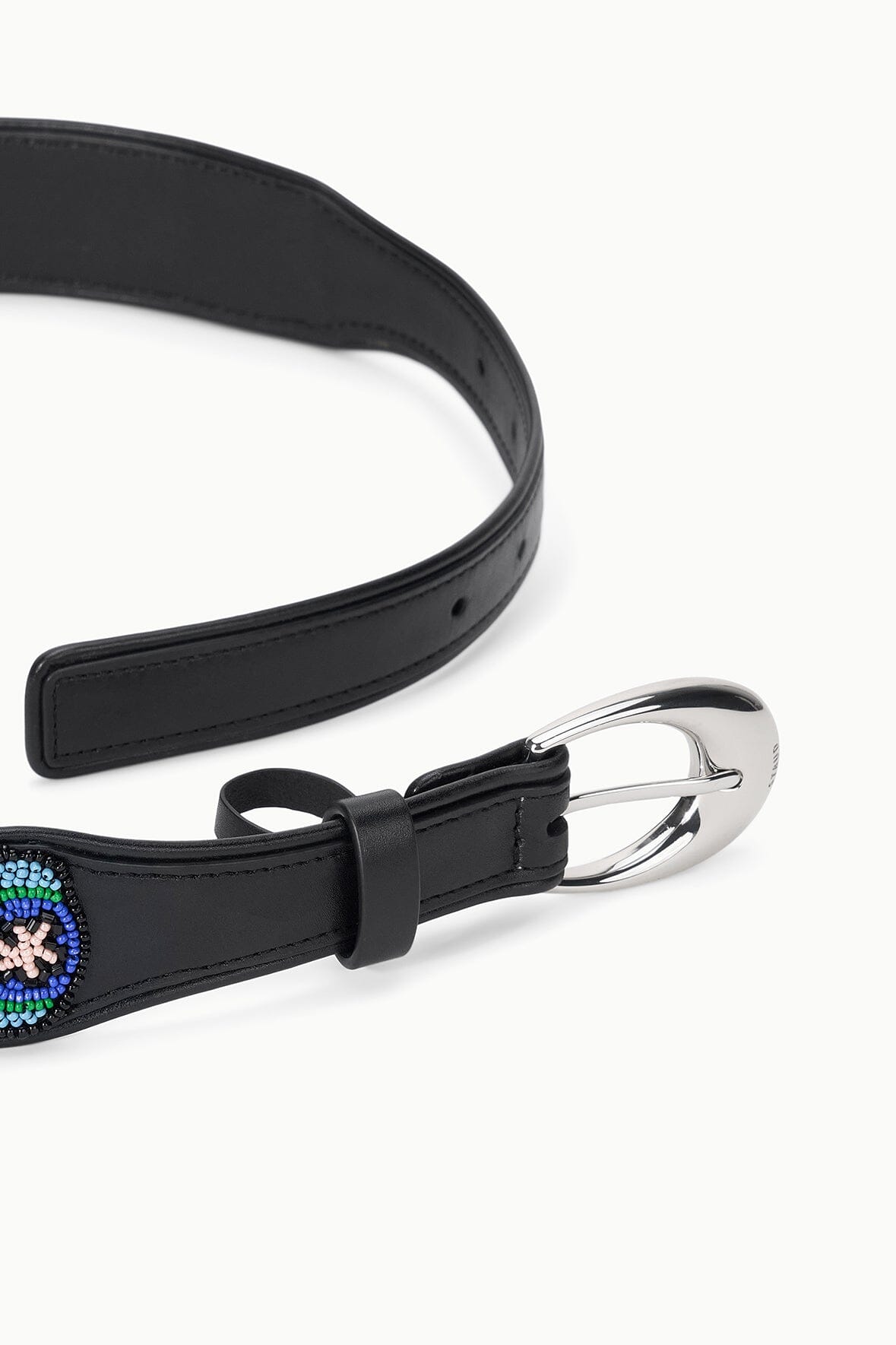 STAUD Accessories Moon Buckle Belt Beaded Millefiore