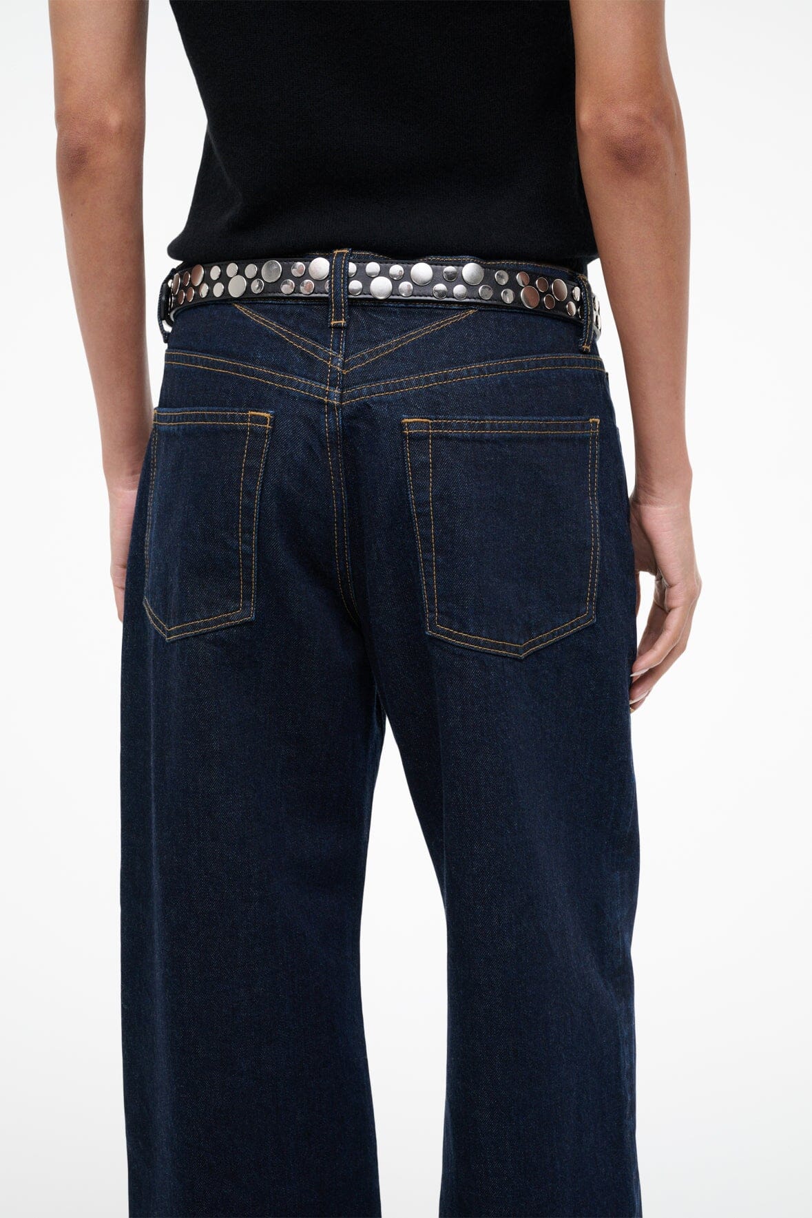 STAUD Accessories Moon Buckle Belt - Rivets