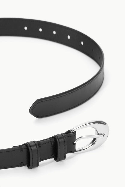 STAUD Accessories Moon Buckle Belt Black Silver