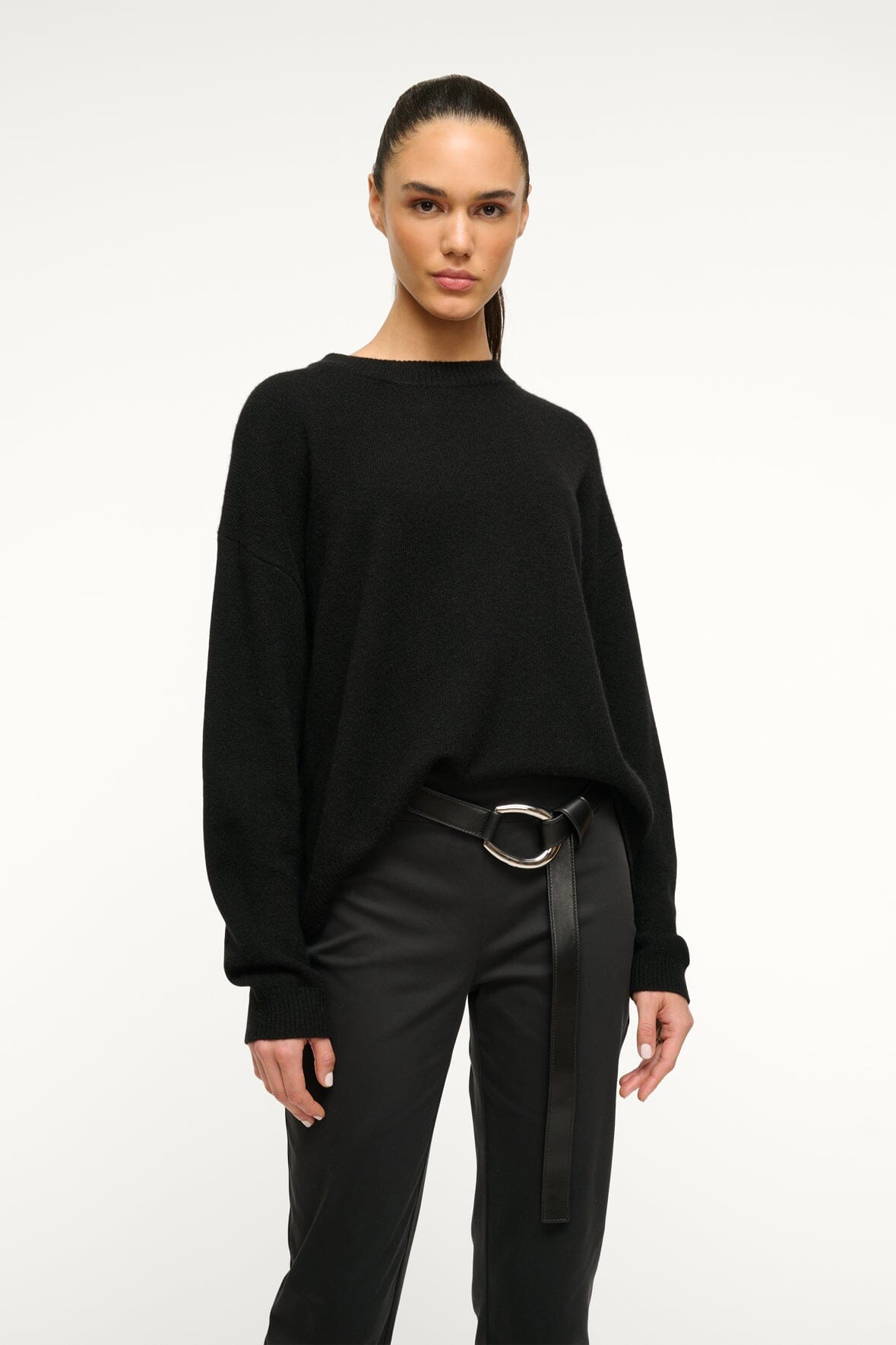 STAUD Accessories 30mm Wrap Belt Black Silver