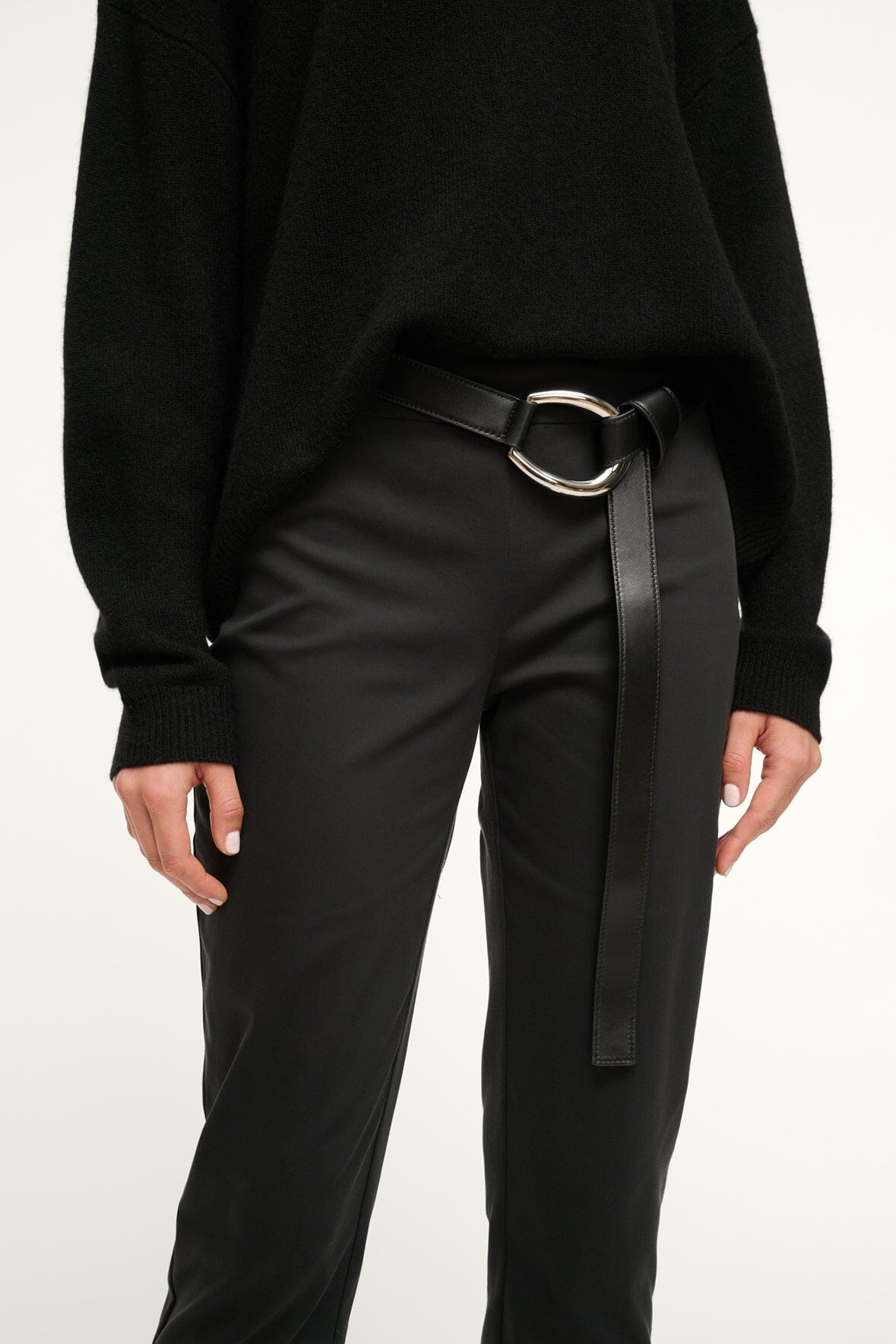 STAUD Accessories 30mm Wrap Belt Black Silver