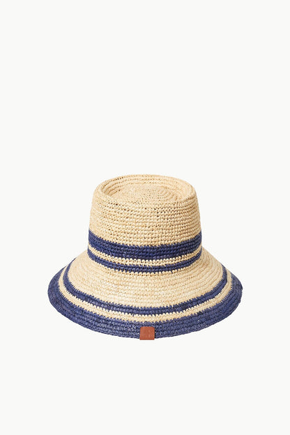 STAUD Accessories Rita Bucket Hat Natural Navy