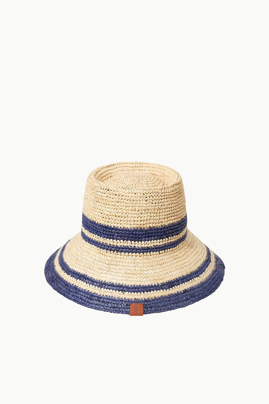 STAUD Accessories Rita Bucket Hat Natural Navy