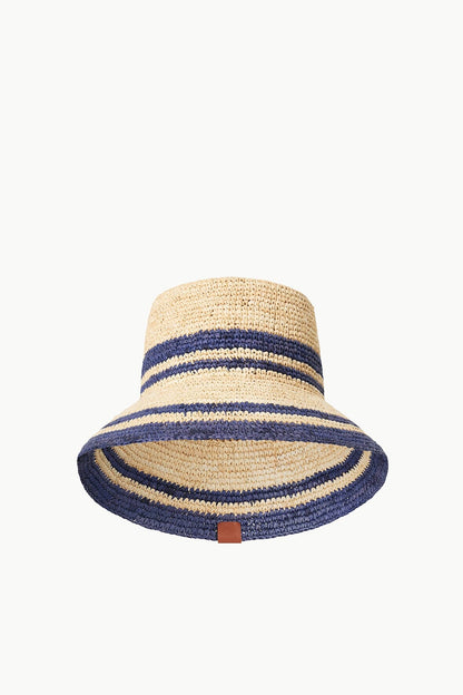 STAUD Accessories Rita Bucket Hat Natural Navy