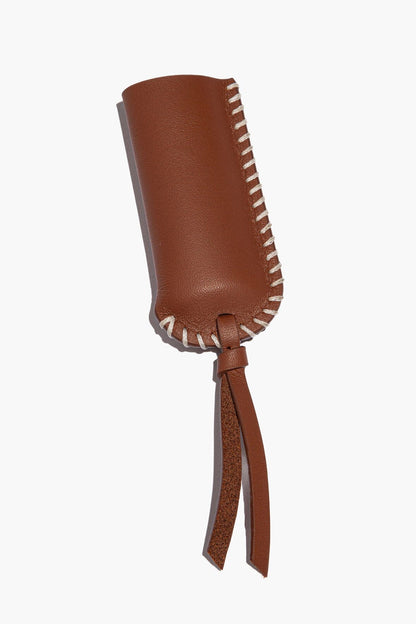 STAUD Home Pyre Leather Lighter Cover Tan