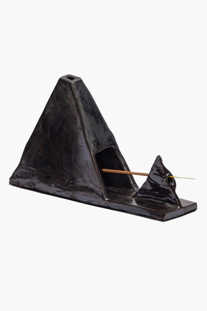 STAUD Home Pyramid Incense Holder Molasses Glaze