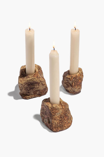 STAUD Home Candlestick Set Organic Rock