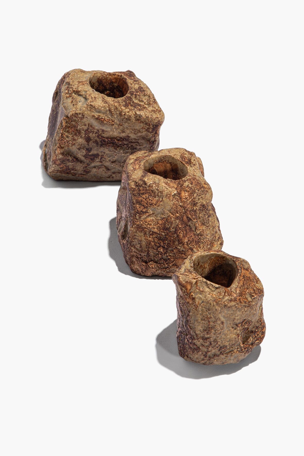 STAUD Home Candlestick Set Organic Rock