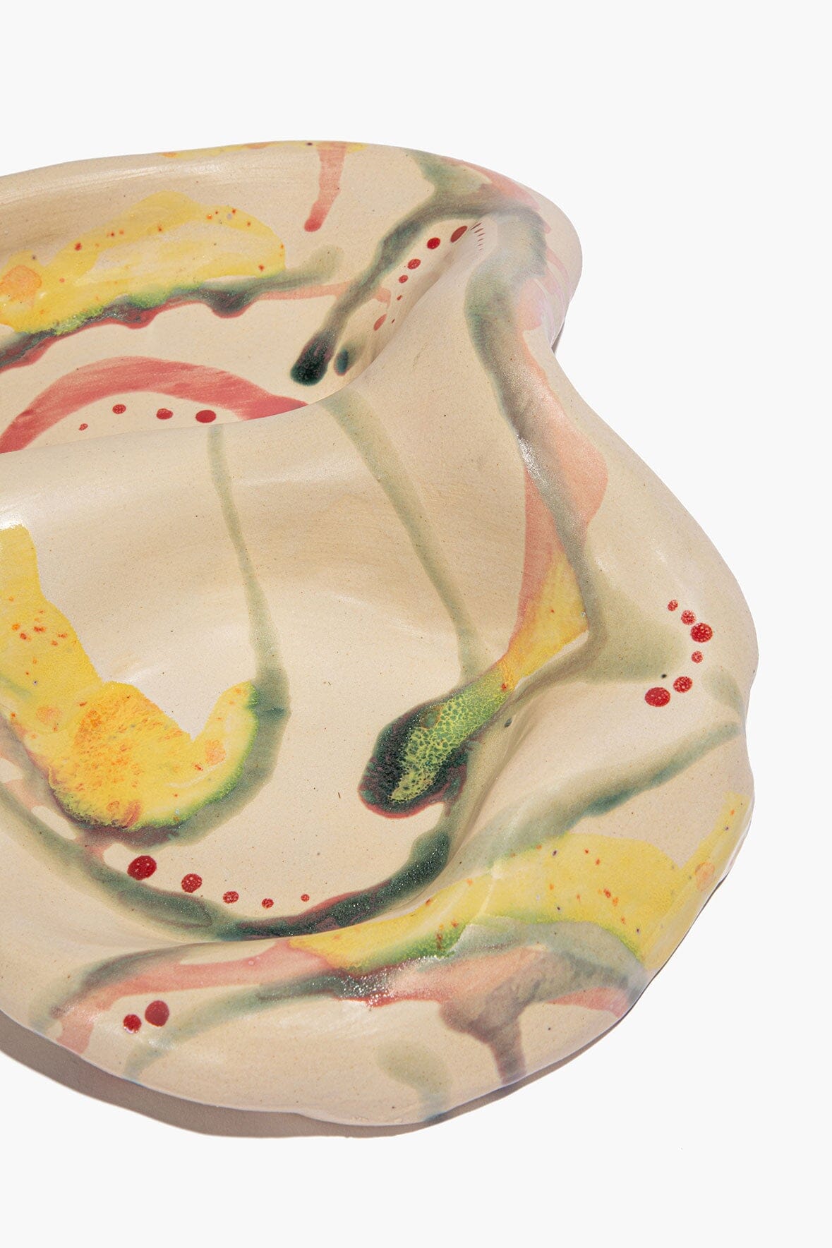 STAUD Home Wavy Catch All Multi Glaze