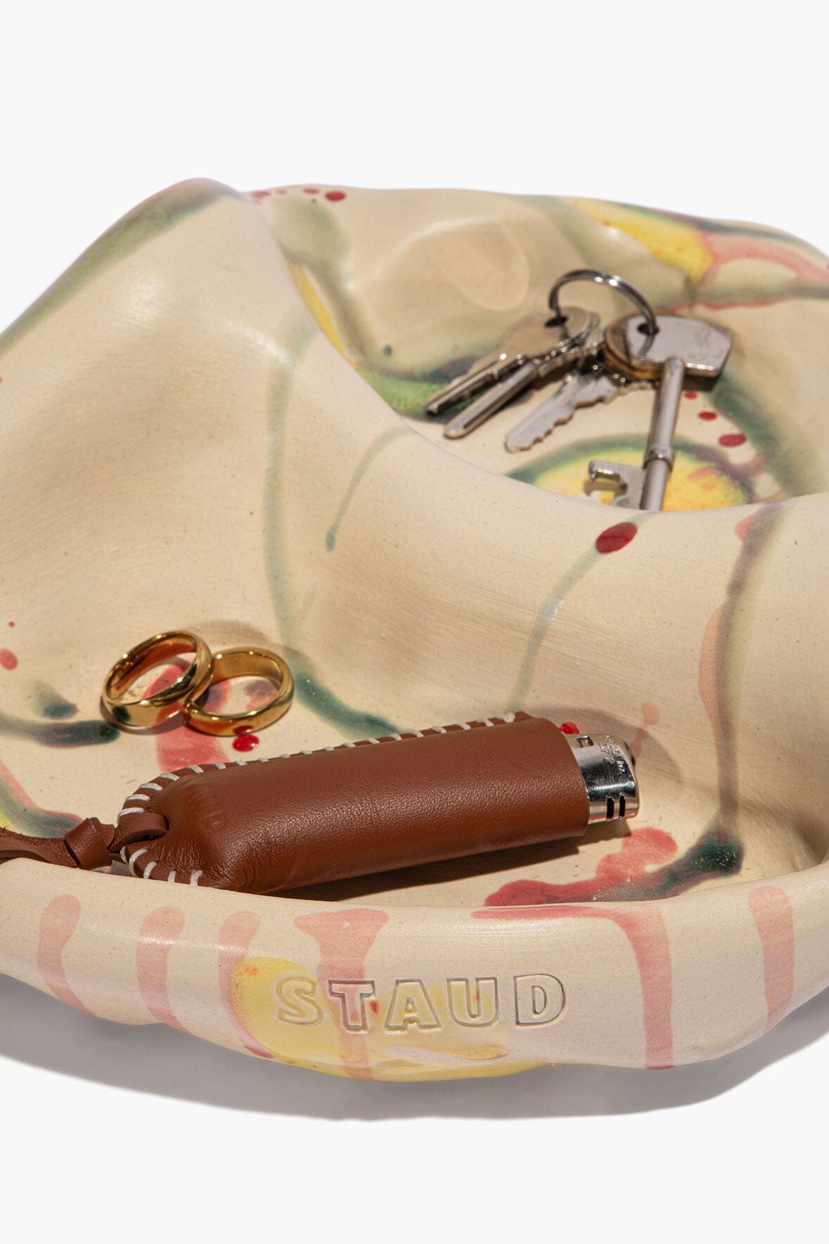 STAUD Home Wavy Catch All Multi Glaze
