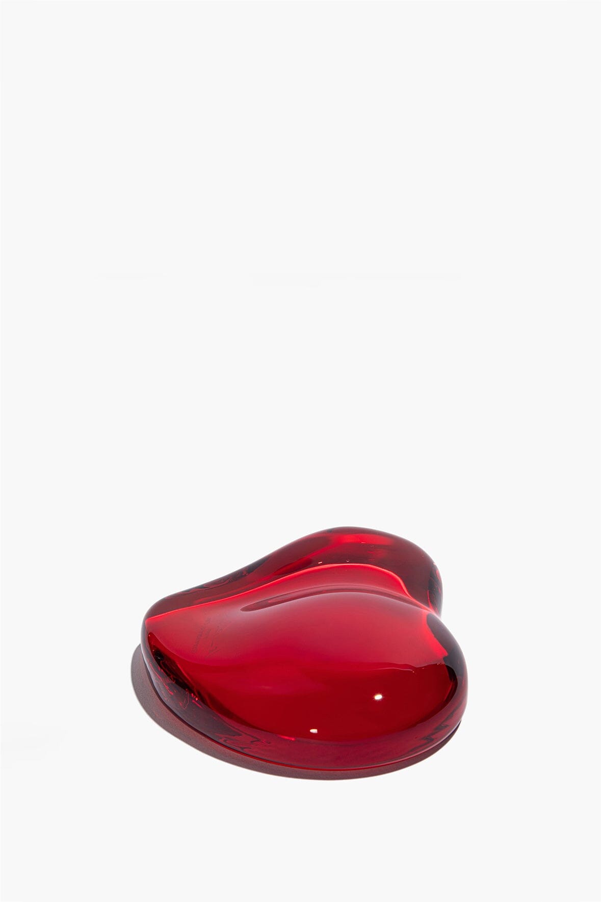 STAUD Home Vintage Glass Paperweight Heart