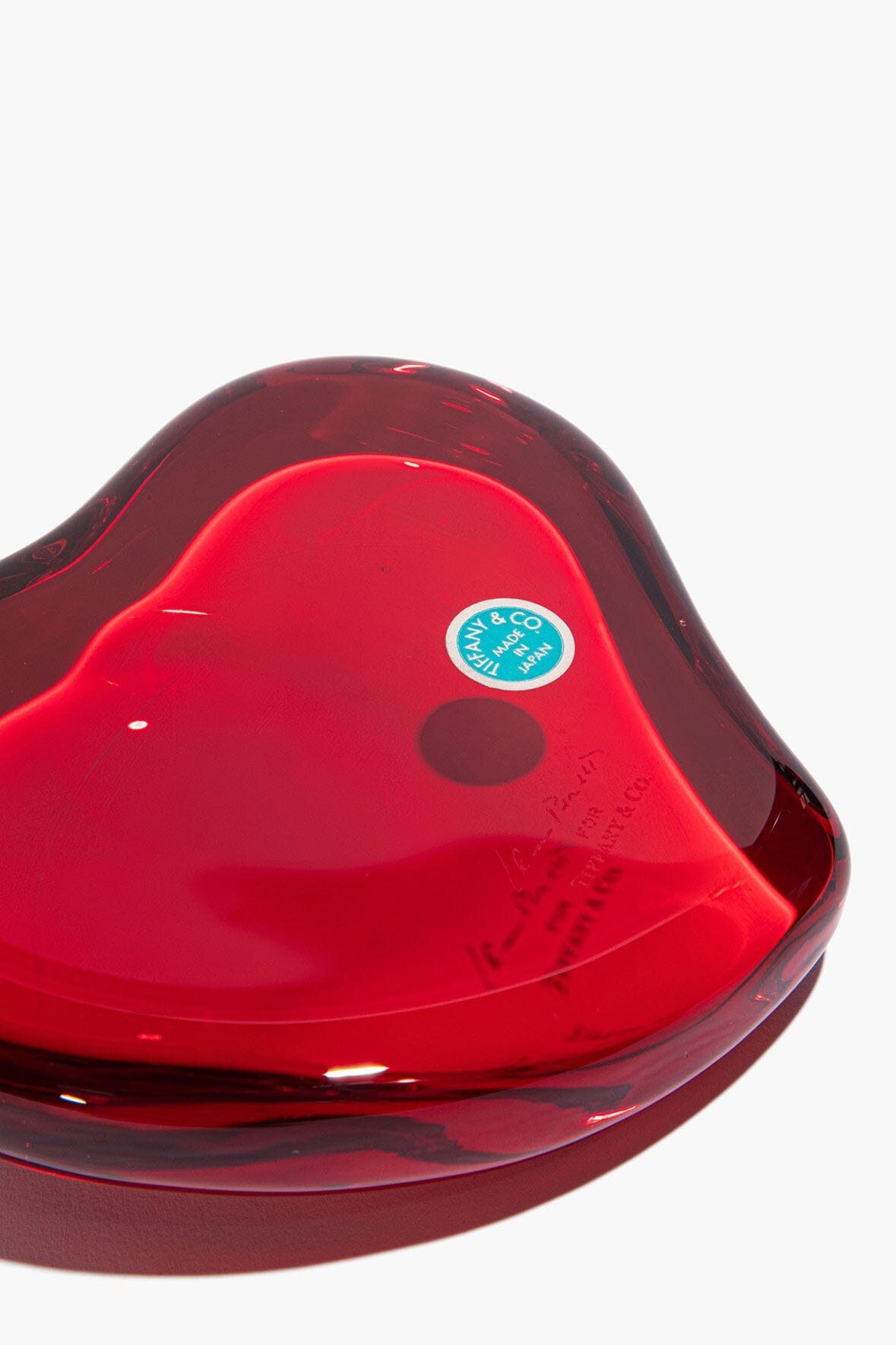STAUD Home Vintage Glass Paperweight Heart