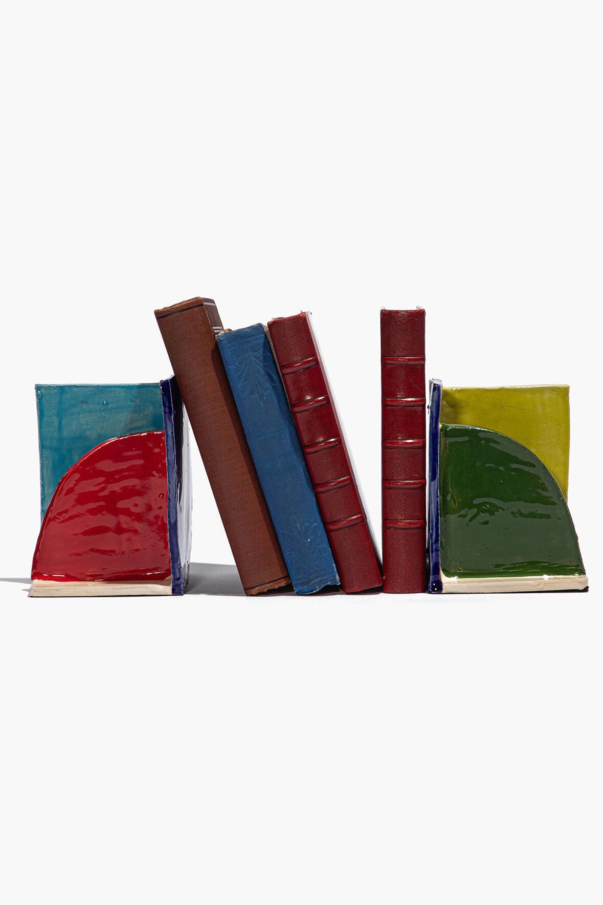 STAUD Home Ceramic Bookends Rainbow Glaze