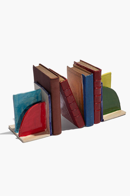 STAUD Home Ceramic Bookends Rainbow Glaze
