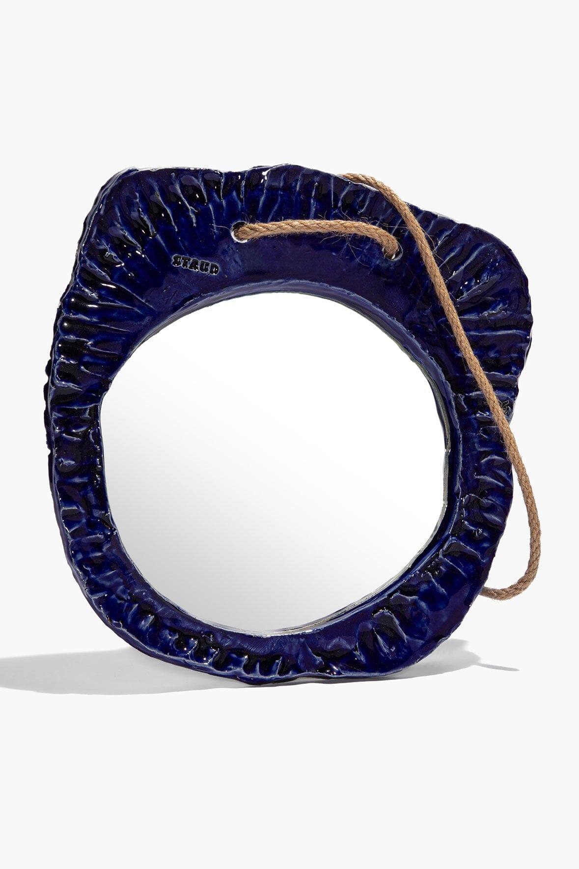 STAUD Home Hanging Wall Mirror Indigo Glaze