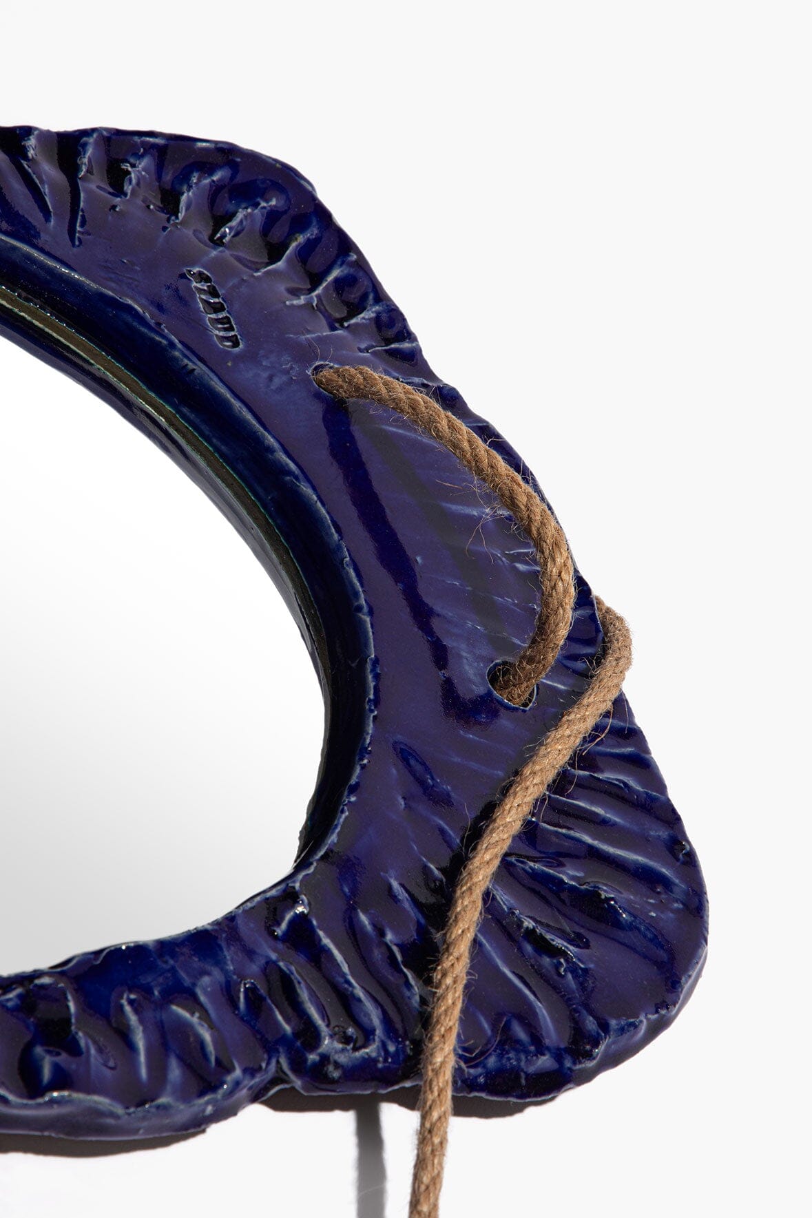 STAUD Home Hanging Wall Mirror Indigo Glaze