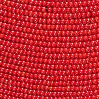 STAUD Home Tall Beaded Vase Red