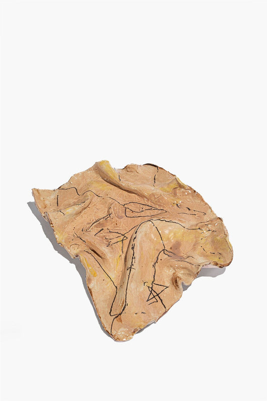 STAUD Home Ceramic Crinkle Wall Art Multi Glaze