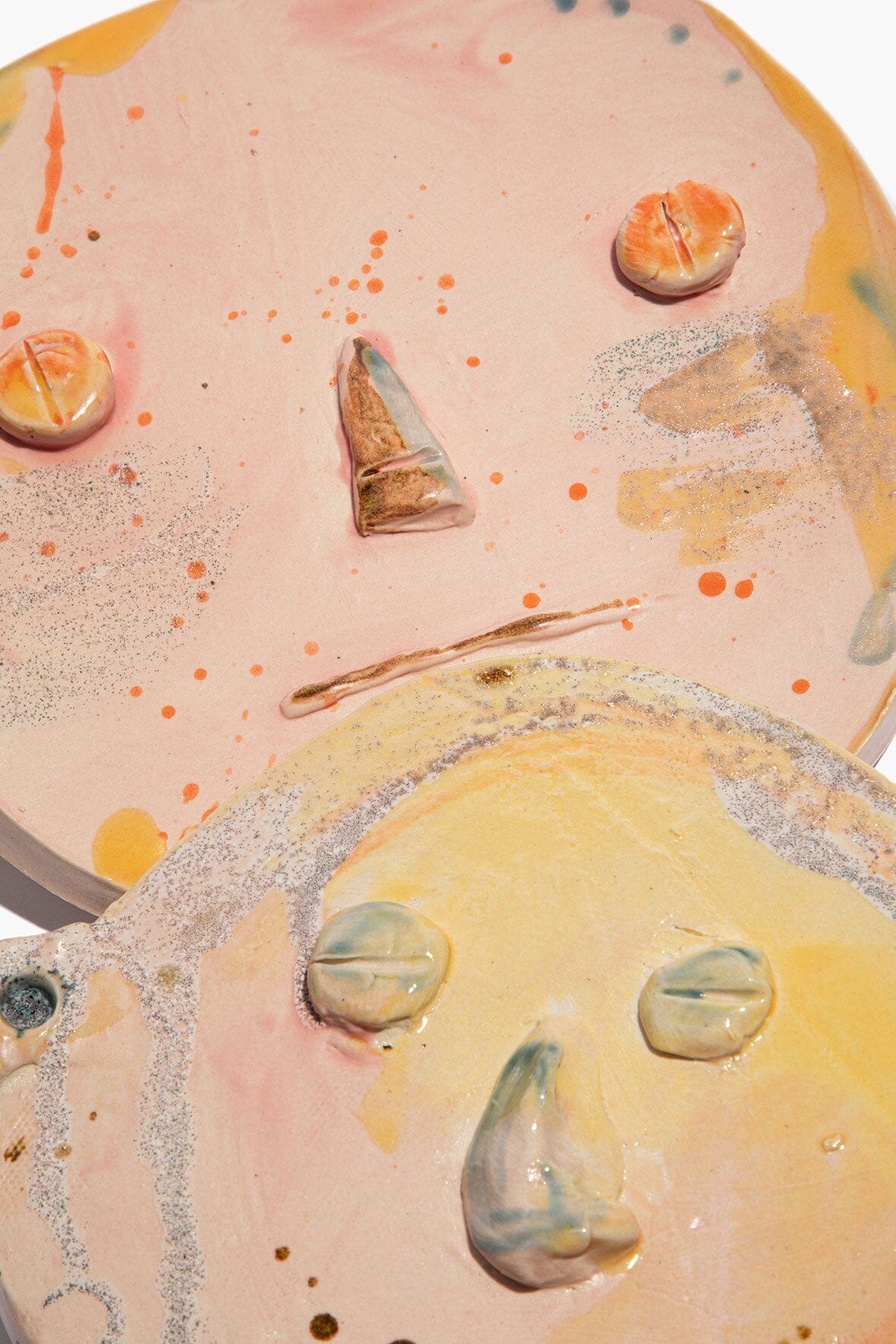 STAUD Home Louise Ceramic Faces Cotton Candy Glaze