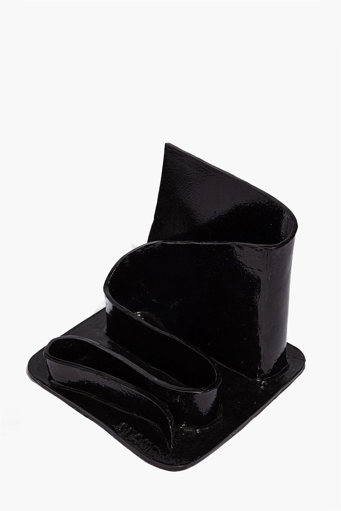 STAUD Home Wavy Stationary Holder Black Glaze
