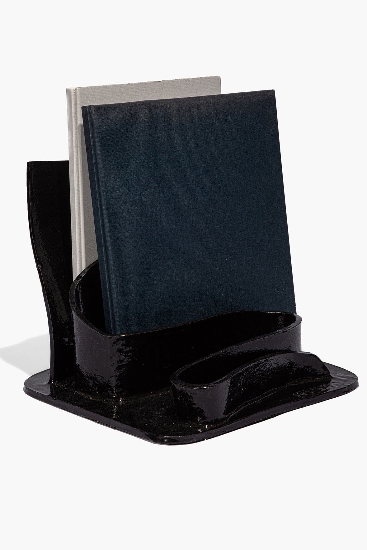 STAUD Home Wavy Stationary Holder Black Glaze