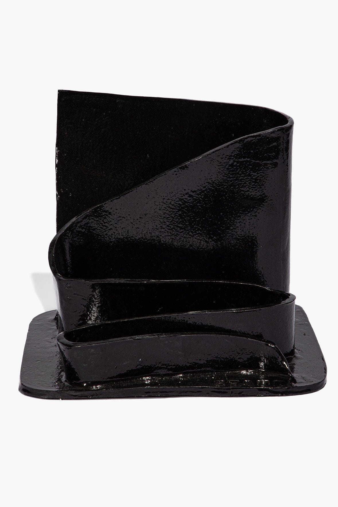 STAUD Home Wavy Stationary Holder Black Glaze