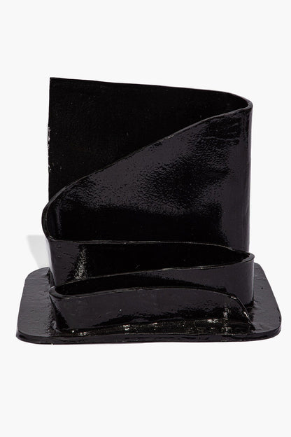 STAUD Home Wavy Stationary Holder Black Glaze