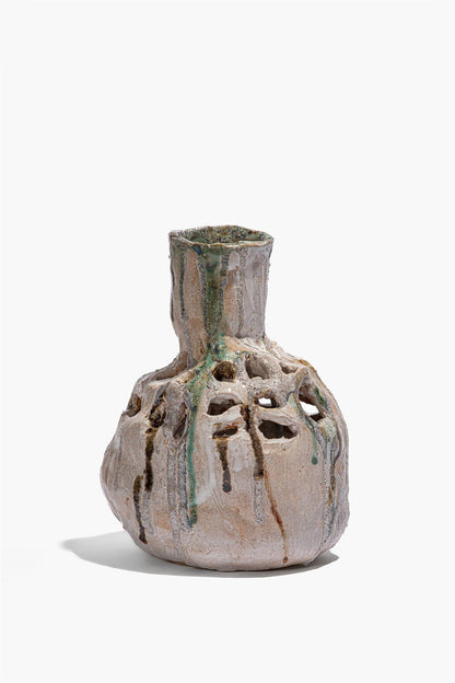 STAUD Home Lotus Vase Grey Multi Glaze