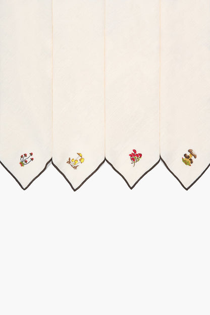 STAUD Home Gala Embroidered Napkins Natural