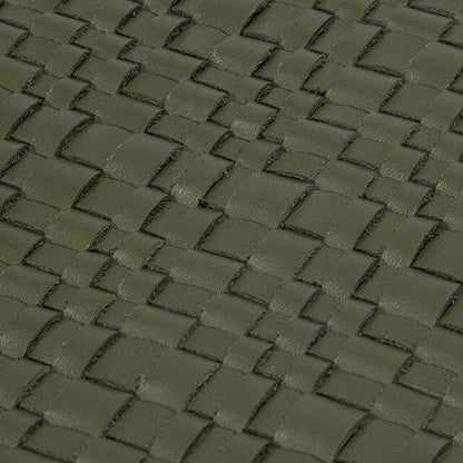 STAUD Home Gentry Leather Placemat Moss