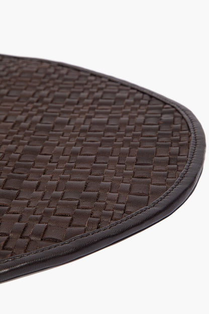 STAUD Home Gentry Leather Placemat Espresso