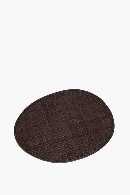 STAUD Home Gentry Leather Placemat Espresso