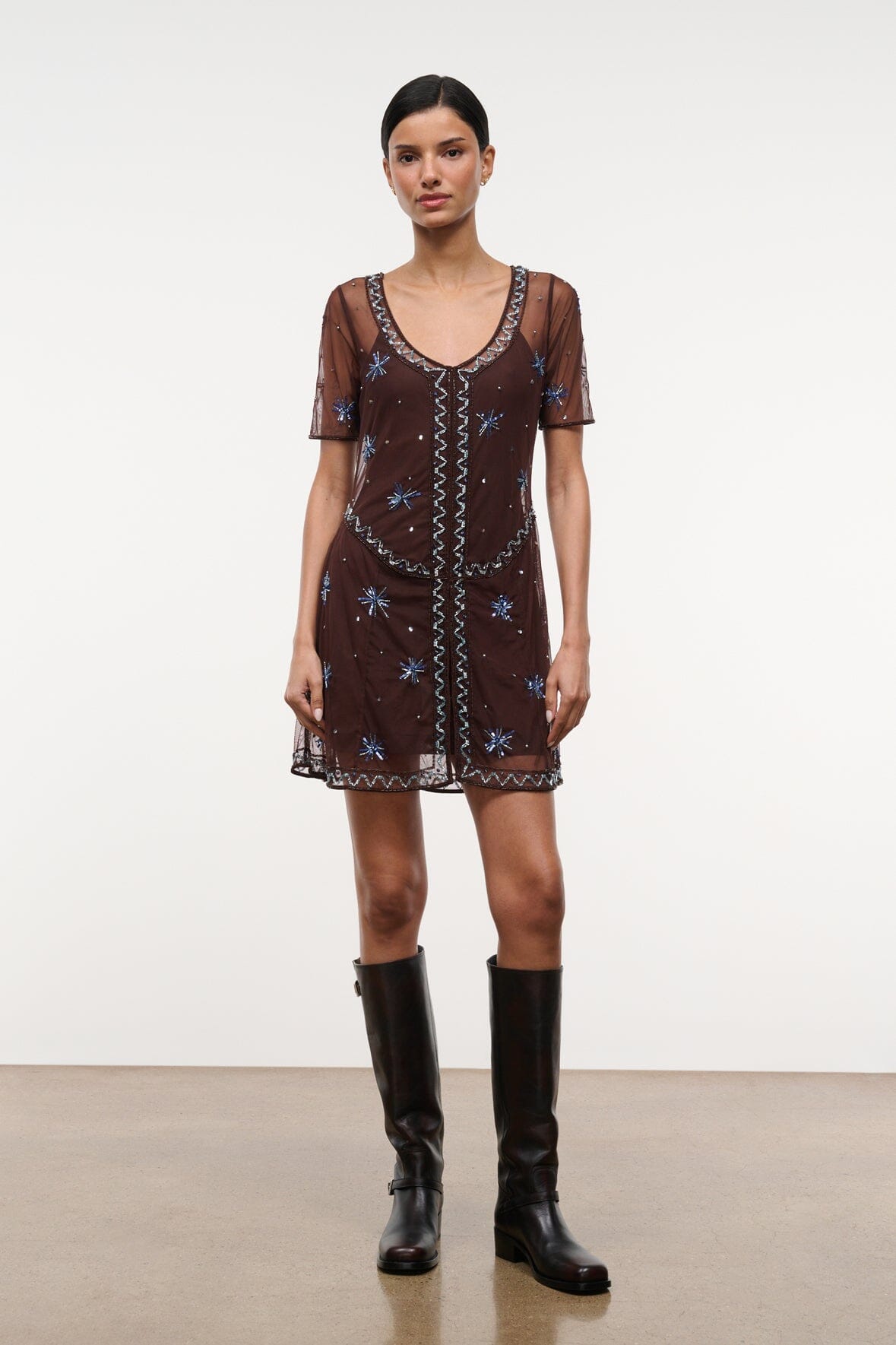 STAUD Sale Cayla Dress Fireside