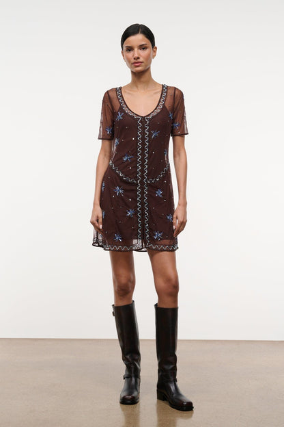 STAUD Sale Cayla Dress Fireside