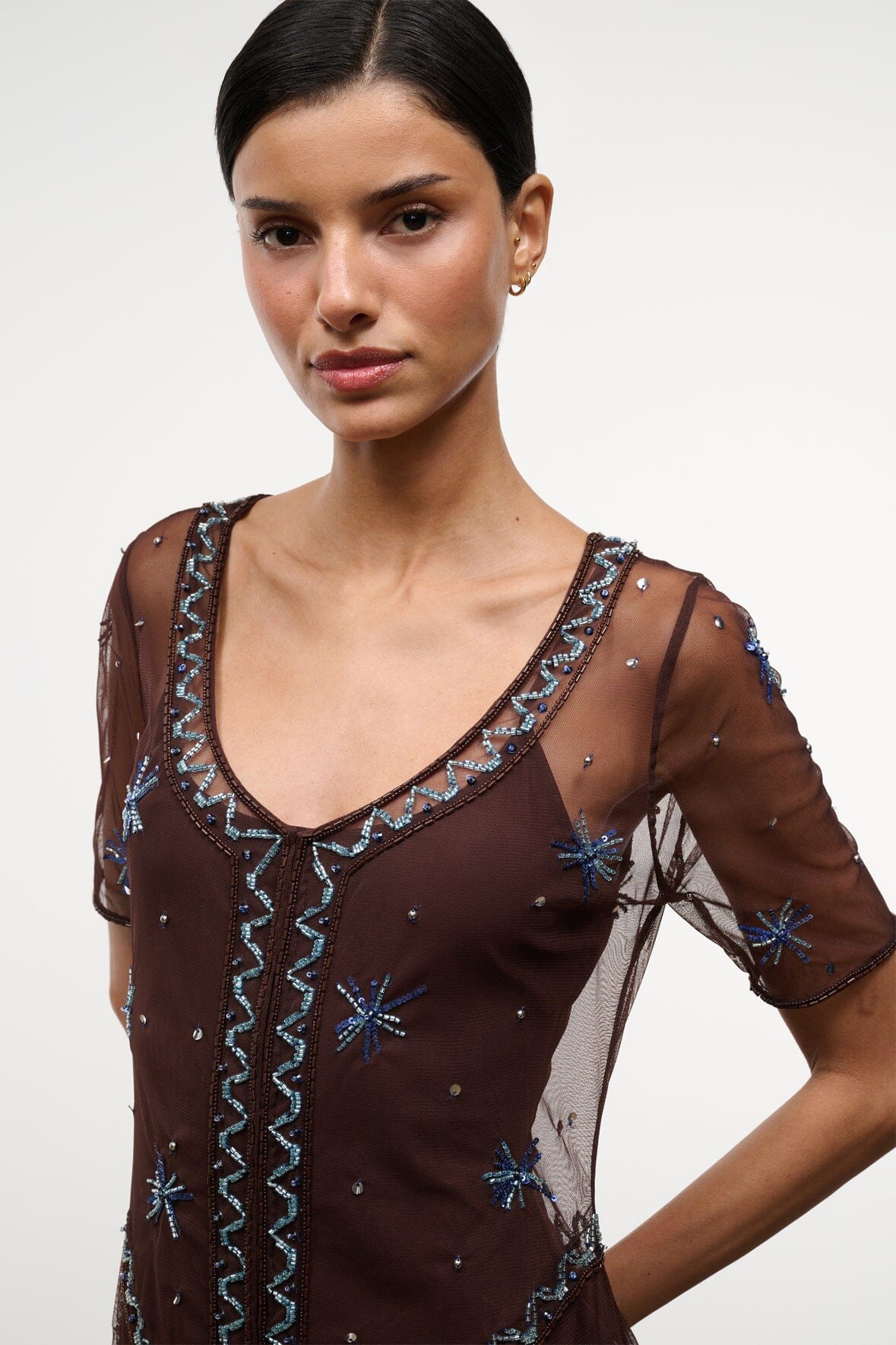 STAUD Sale Cayla Dress Fireside