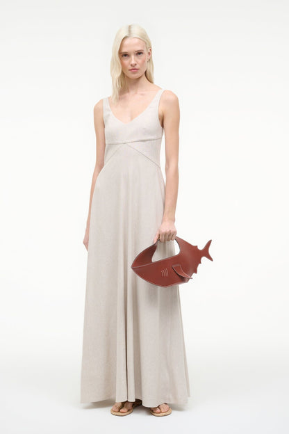 STAUD Sale|Dresses Madison Linen Dress Natural