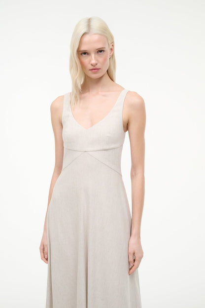STAUD Sale|Dresses Madison Linen Dress Natural